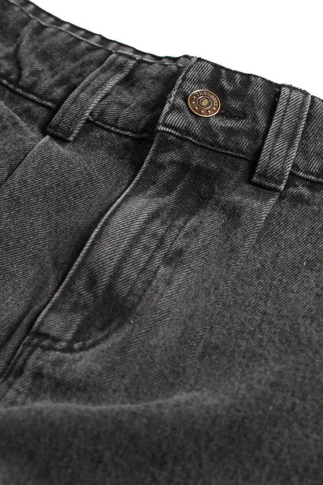 Theories Of Atlantis Belvedere Pleated Denim Pants BLK