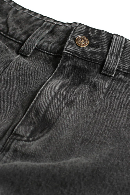 Theories Of Atlantis Belvedere Pleated Denim Pants BLK