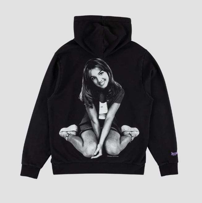 Welcome Skateboard X Britney Spears Flower Pigment Hoodie