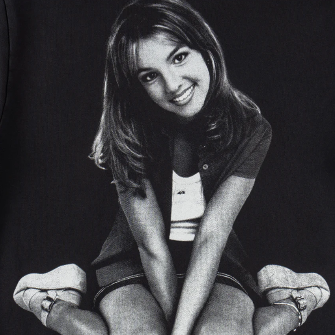 Welcome Skateboard X Britney Spears Flower Pigment Hoodie