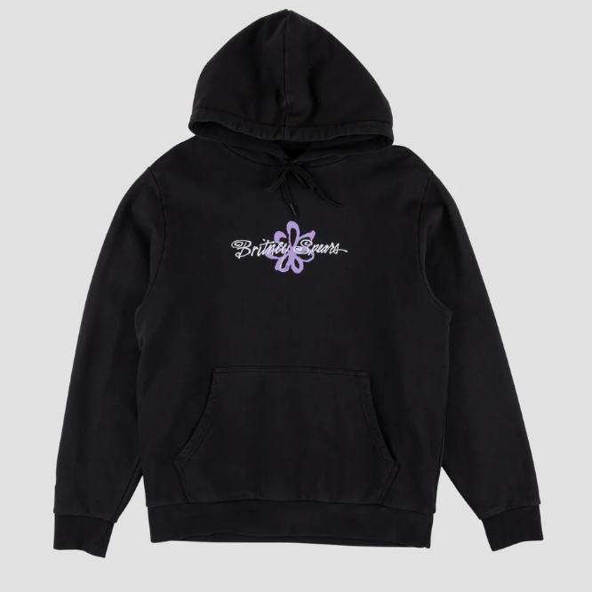 Welcome Skateboard X Britney Spears Flower Pigment Hoodie