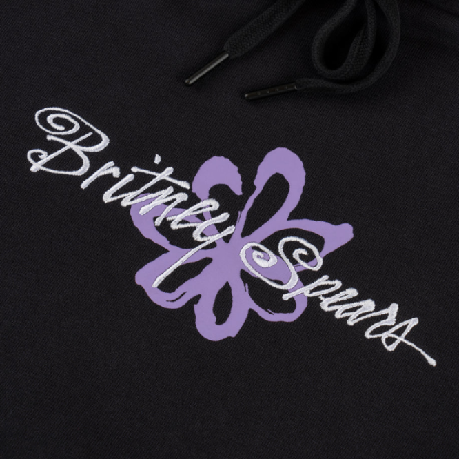 Welcome Skateboard X Britney Spears Flower Pigment Hoodie