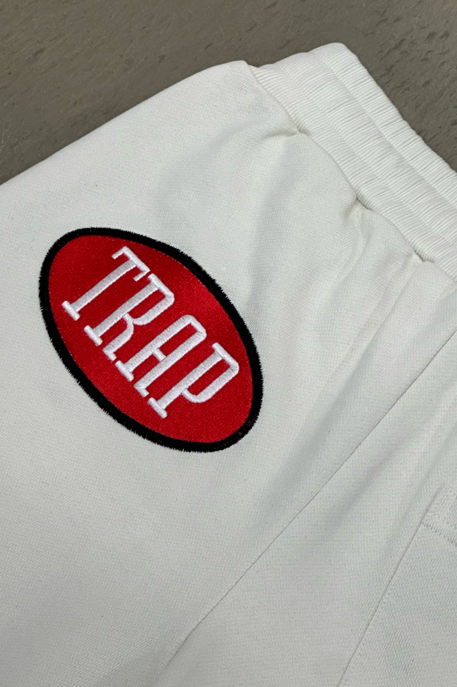 Trap Payday Embroidered Sweatshorts Off White
