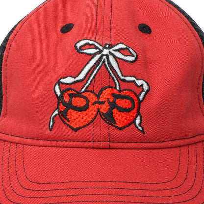 Pass~Port Cherries Leagues Trucker Washed Red