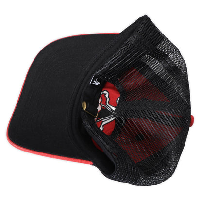 Pass~Port Cherries Leagues Trucker Washed Red
