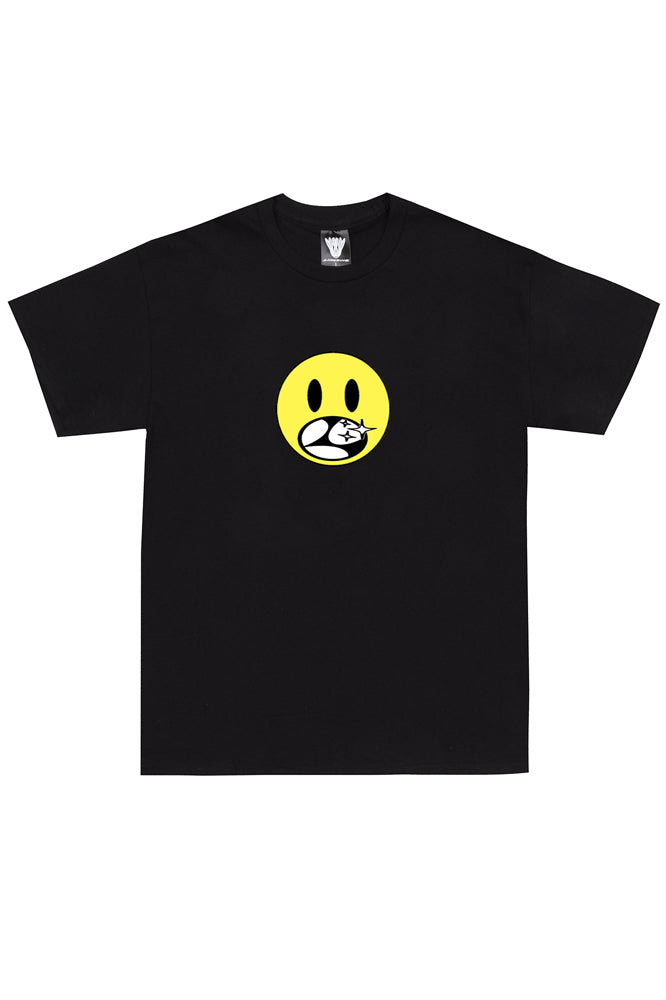 Limosine Skateboards Happy Face Tee Black