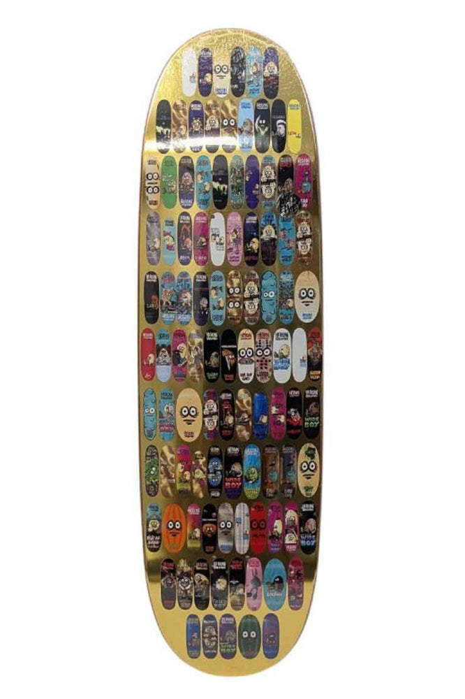 Heroin Skateboards 100th Egg Deck Gold