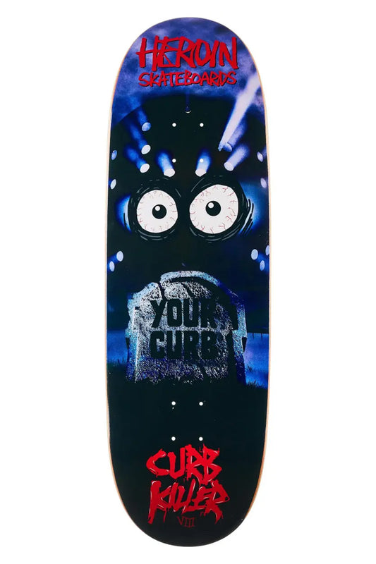 Heroin Skateboards Curb Killer 8 Deck Black