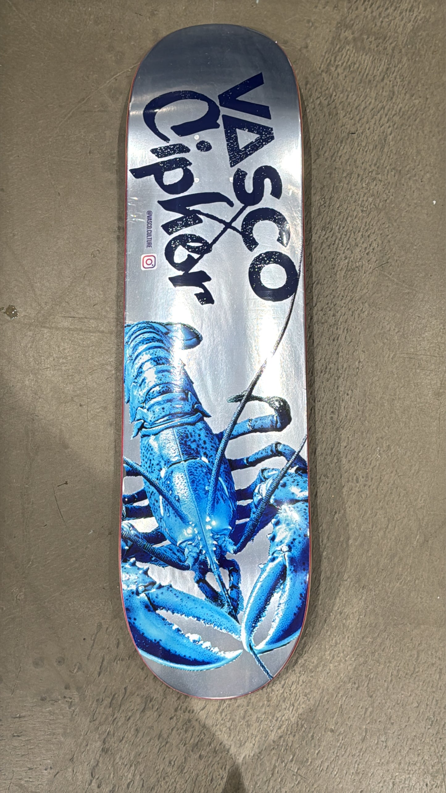 Vasco X Cipher Blue Lobster Deck Limited Silver Edition
