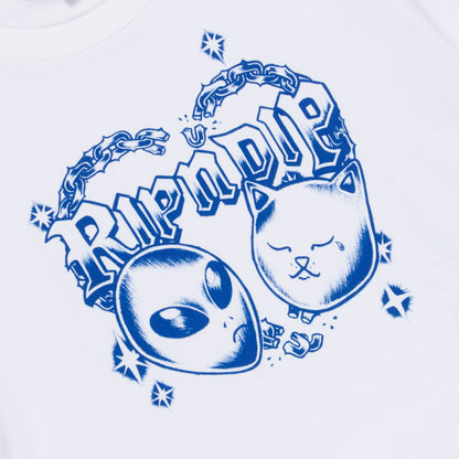 RIPNDIP Kali Cropped Baby Tee (White)