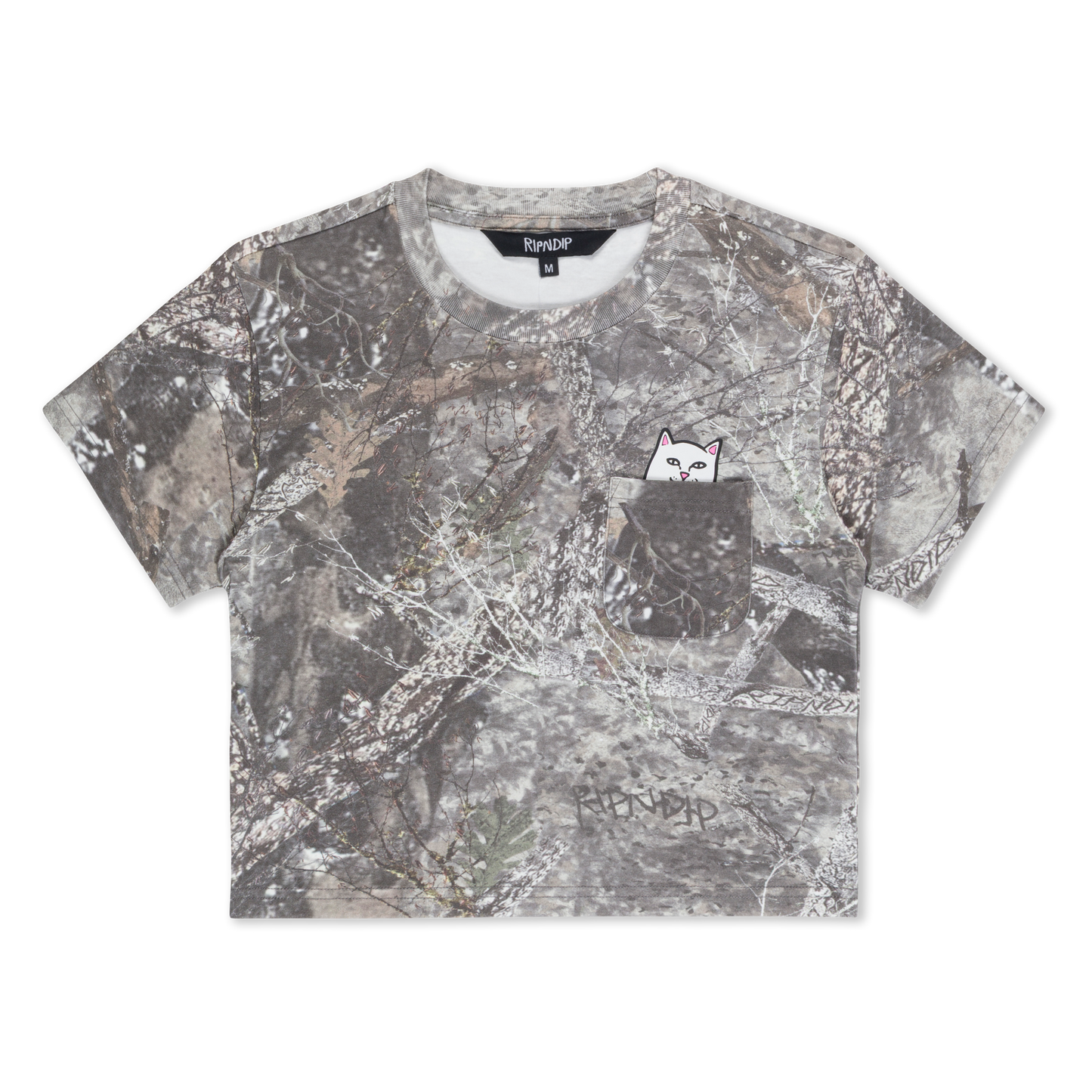 RIPNDIP Lord Nermal Cropped Pocket Tee (Nerm Tree Camo)