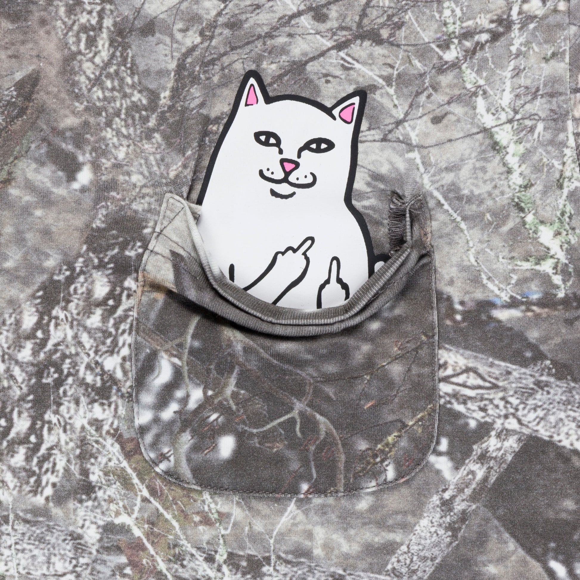 RIPNDIP Lord Nermal Cropped Pocket Tee (Nerm Tree Camo)