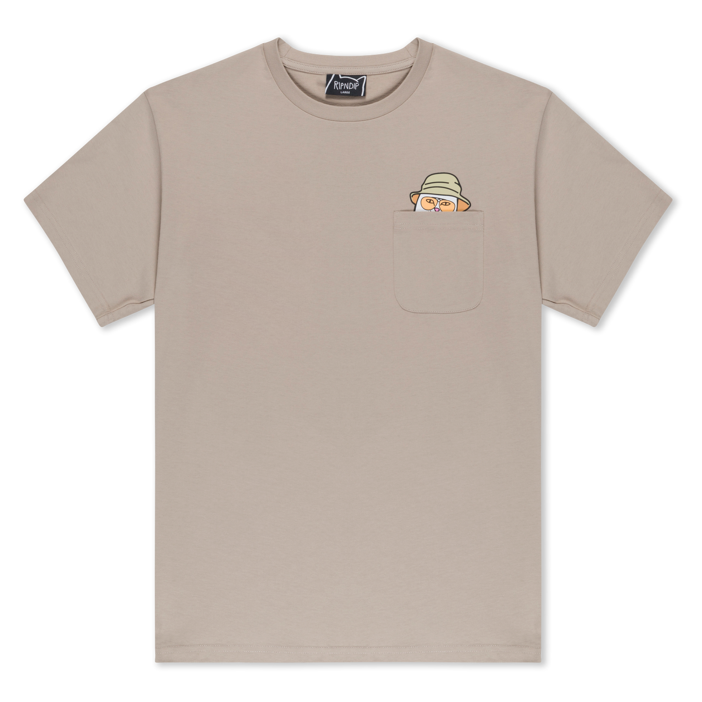 RIPNDIP Nermal S Thompson Pocket Tee (Tan)