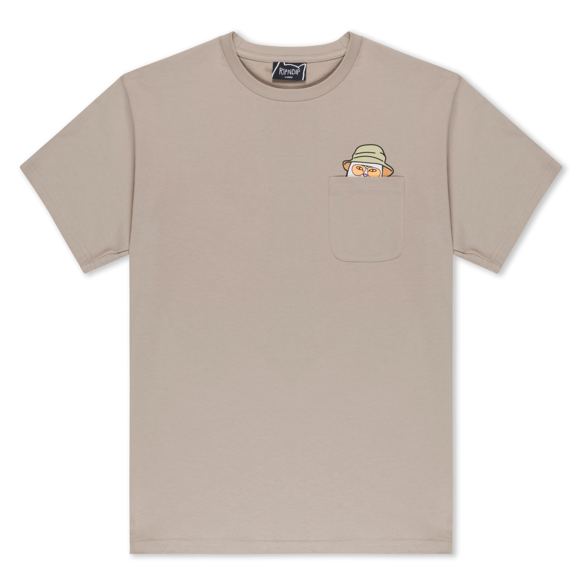 RIPNDIP Nermal S Thompson Pocket Tee (Tan)