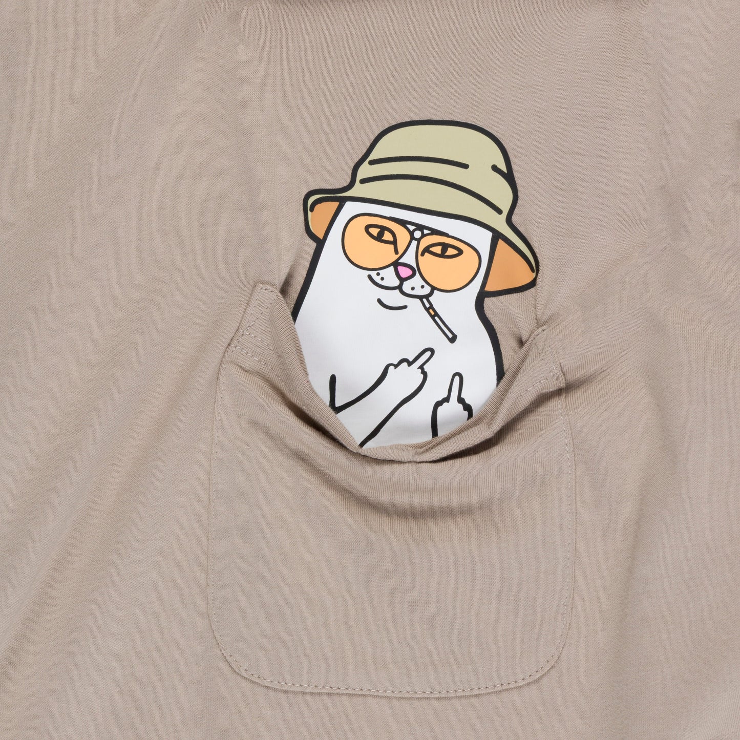 RIPNDIP Nermal S Thompson Pocket Tee (Tan)