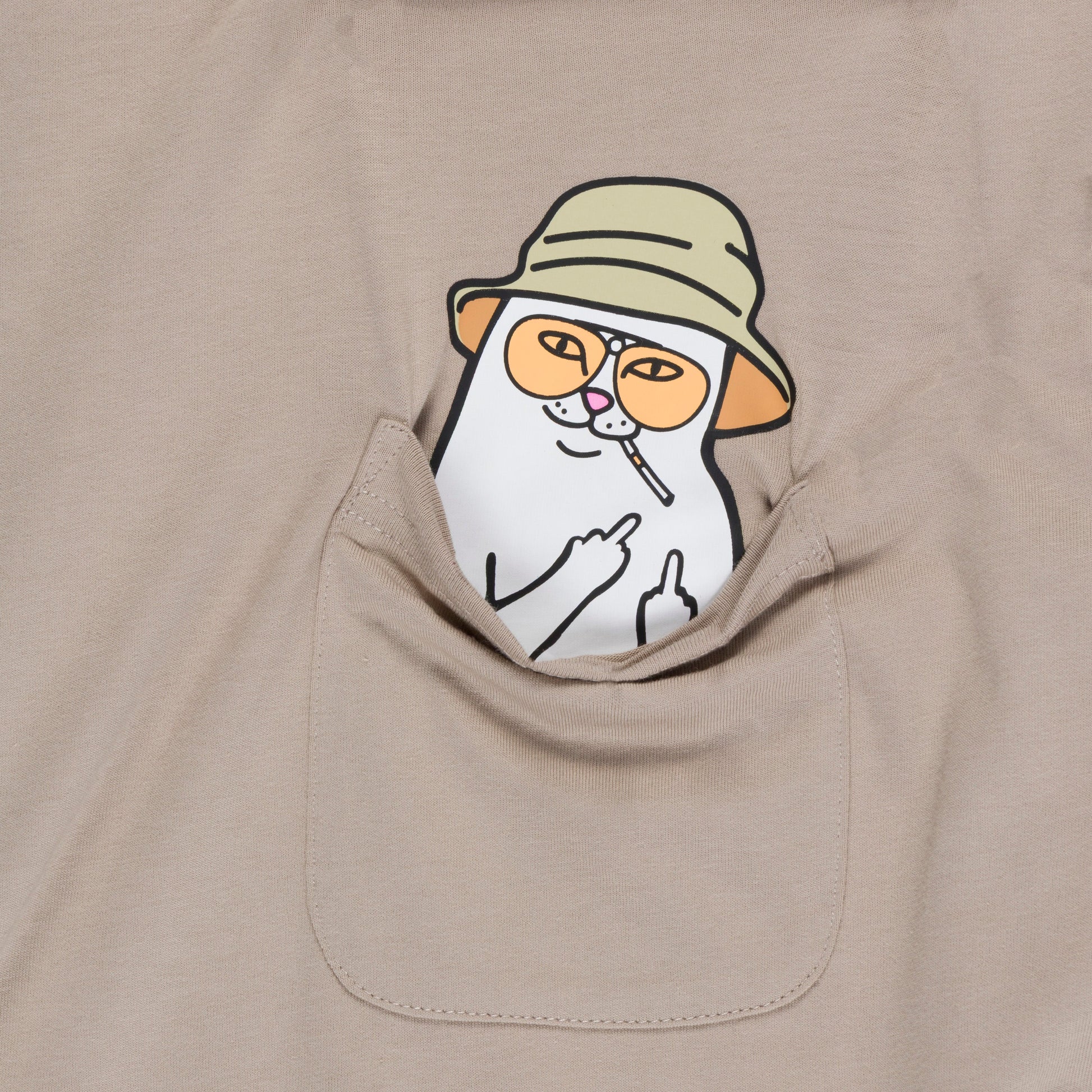 RIPNDIP Nermal S Thompson Pocket Tee (Tan)