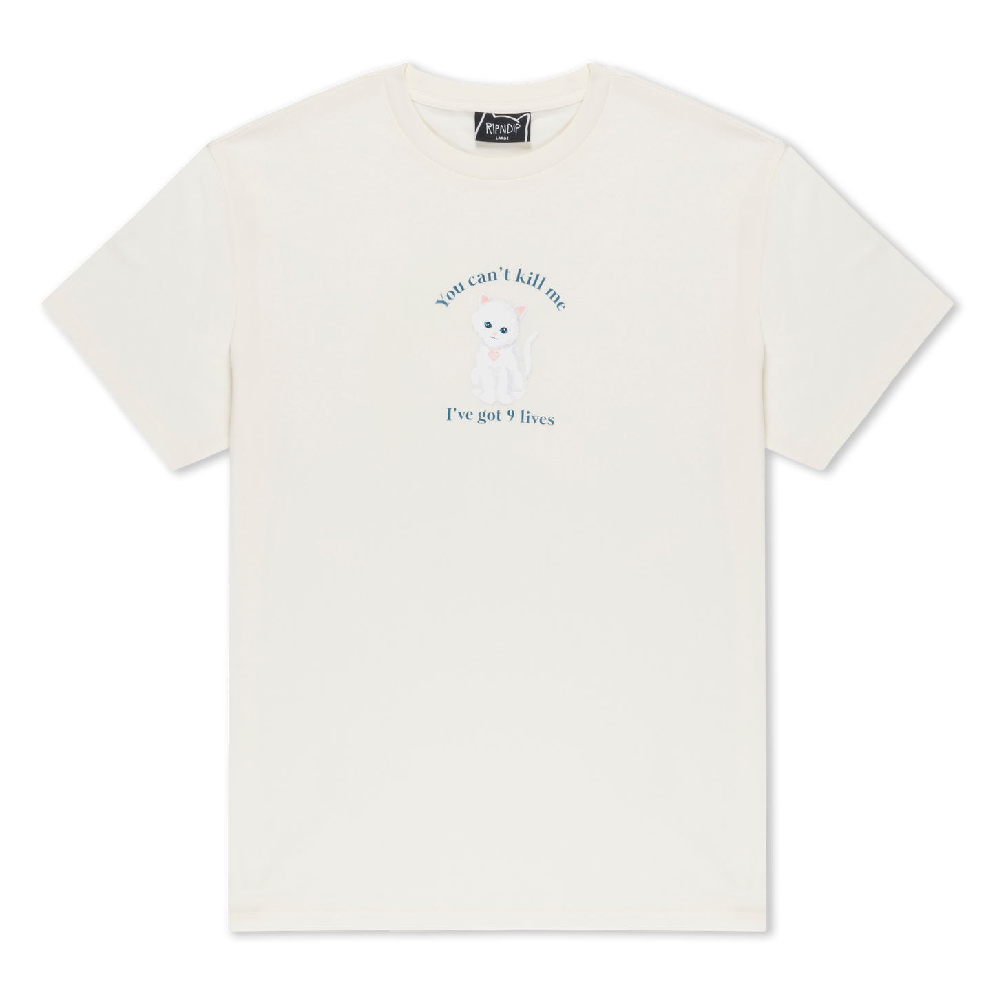 RIPNDIP 9 Lives Tee (Bone)
