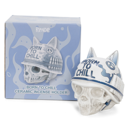 RIPNDIP Born To Chill Ceramic Incense Holder (Indigo)