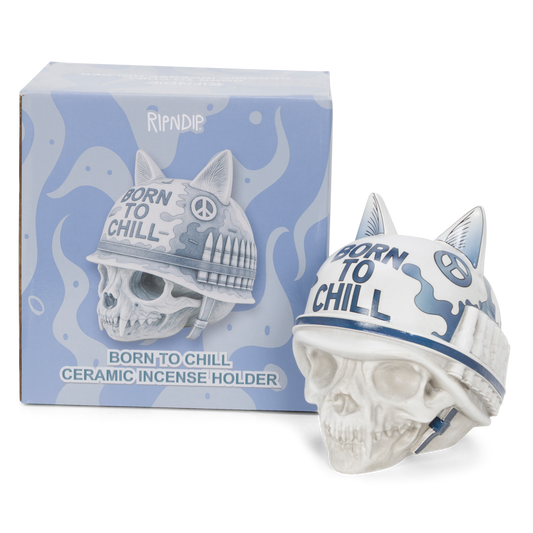 RIPNDIP Born To Chill Ceramic Incense Holder (Indigo)