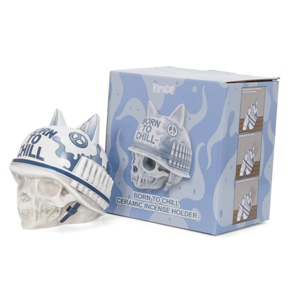 RIPNDIP Born To Chill Ceramic Incense Holder (Indigo)