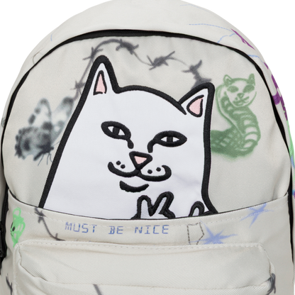 RIPNDIP Goosebumps Velcro Backpack (Bone)