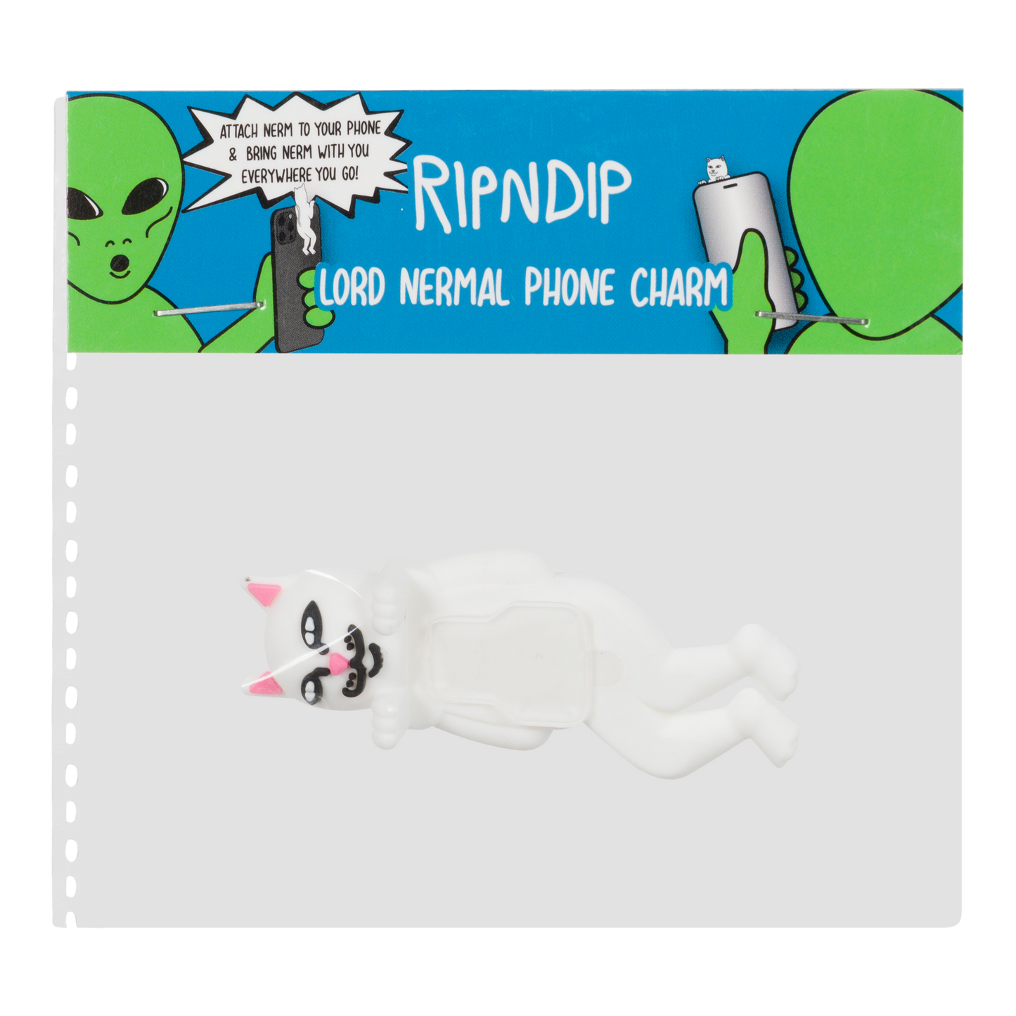 RIPNDIP Lord Nermal Phone Charm (White)
