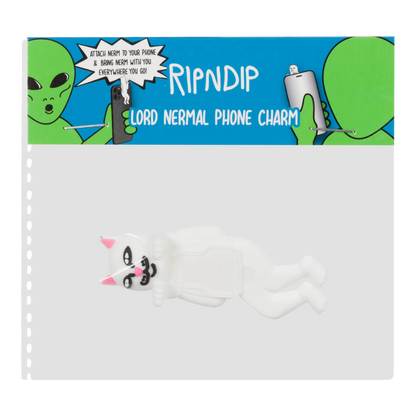RIPNDIP Lord Nermal Phone Charm (White)