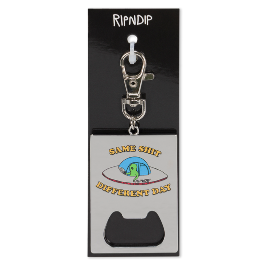 RIPNDIP Same Shit Different Day Keychain Bottle Opener (Silver)