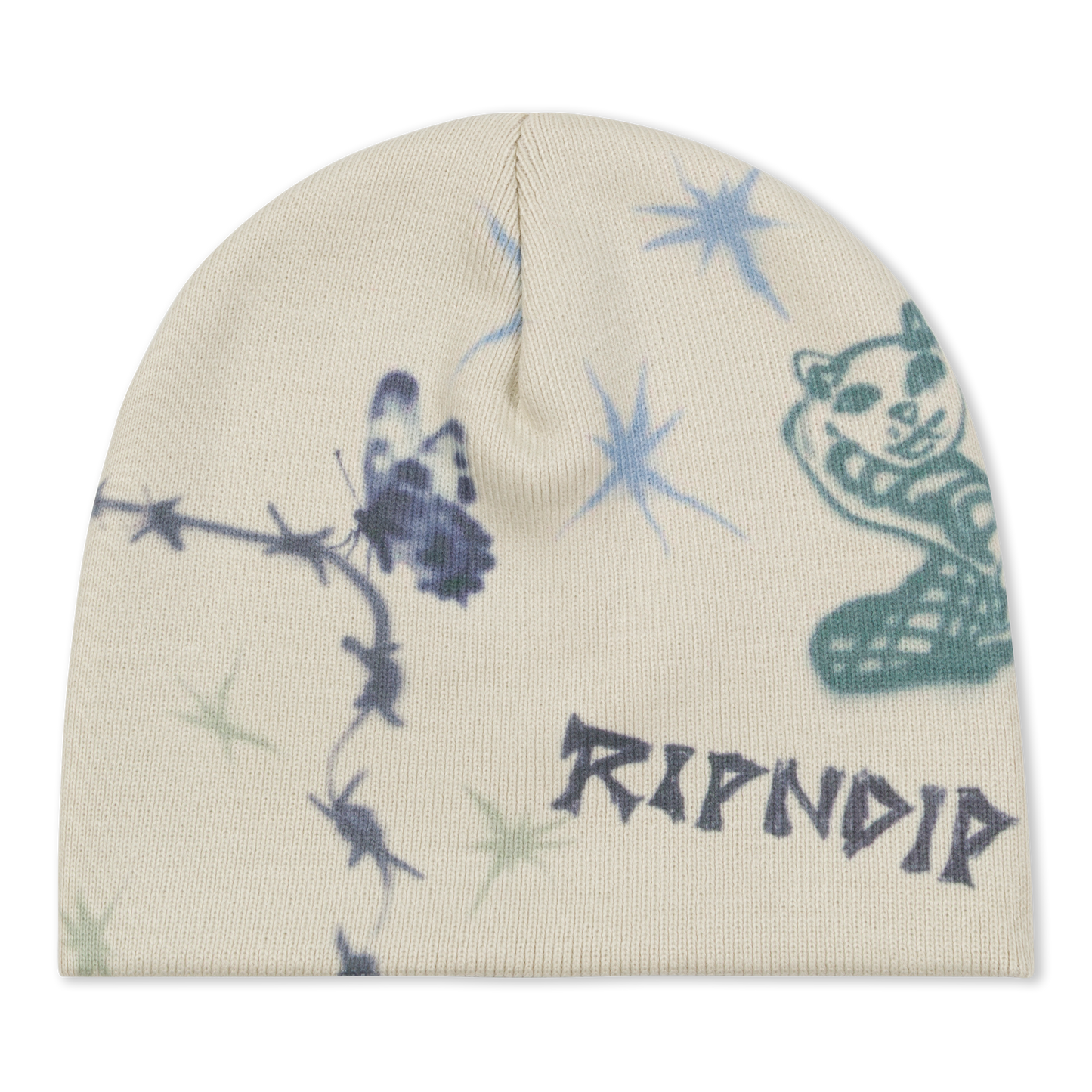 RIPNDIP Goosebumps Skull Beanie (Bone)
