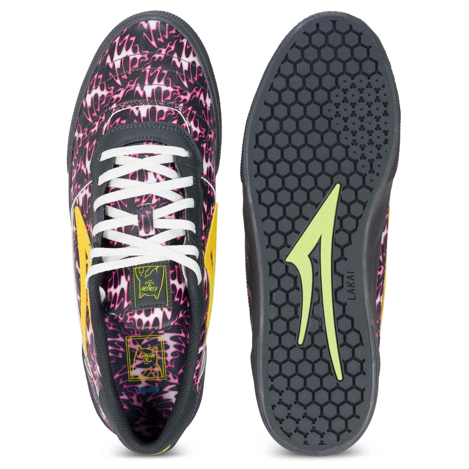 RIPNDIP Lakai + Ripndip Cambridge (Pink Flame)