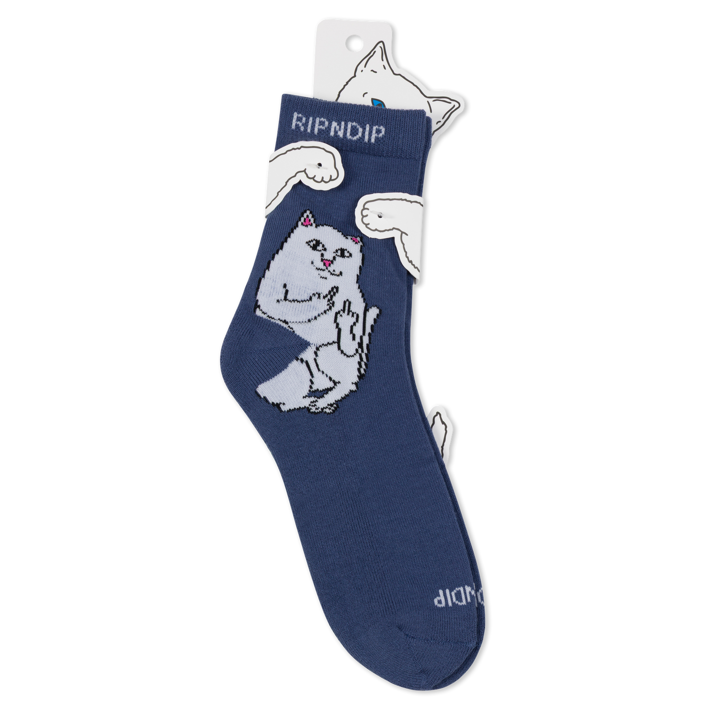 RIPNDIP Lord Nermal Mid Socks (Navy)