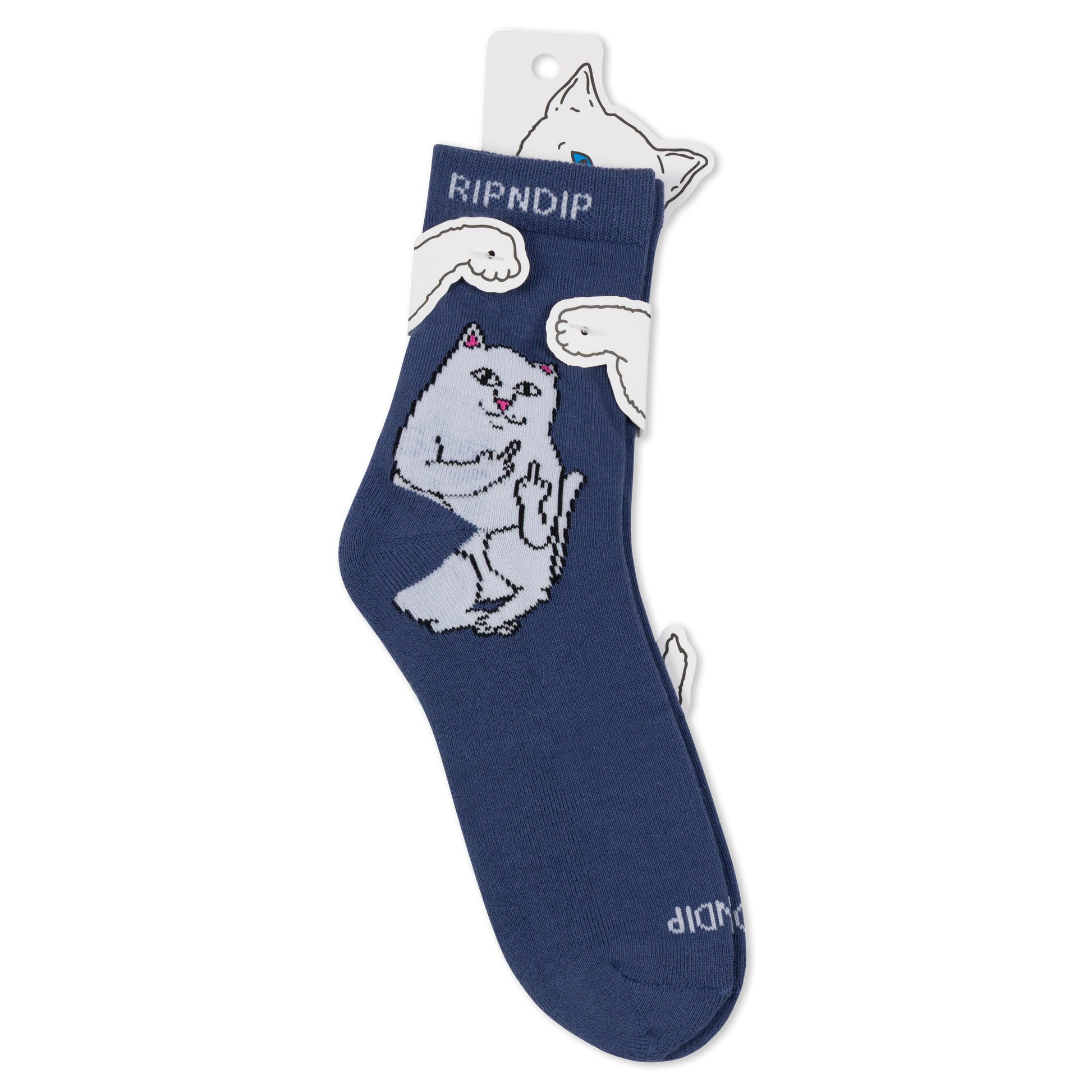 RIPNDIP Lord Nermal Mid Socks (Navy)