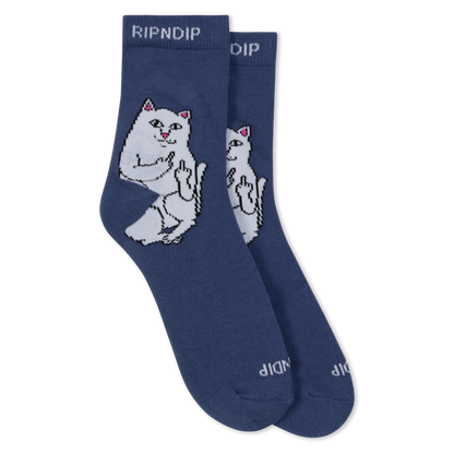 RIPNDIP Lord Nermal Mid Socks (Navy)