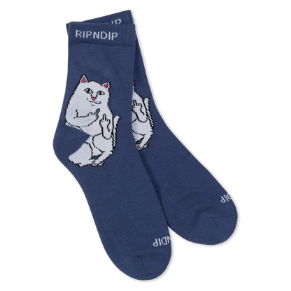 RIPNDIP Lord Nermal Mid Socks (Navy)