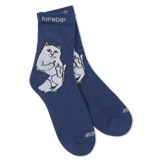 RIPNDIP Lord Nermal Mid Socks (Navy)