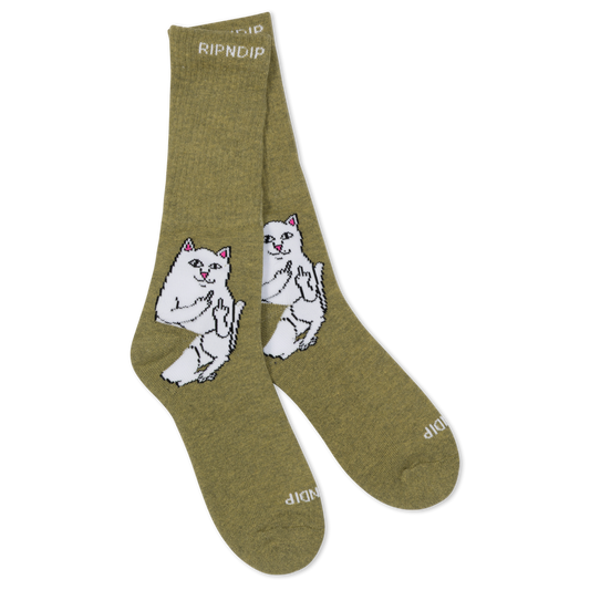 RIPNDIP Lord Nermal Socks (Olive)