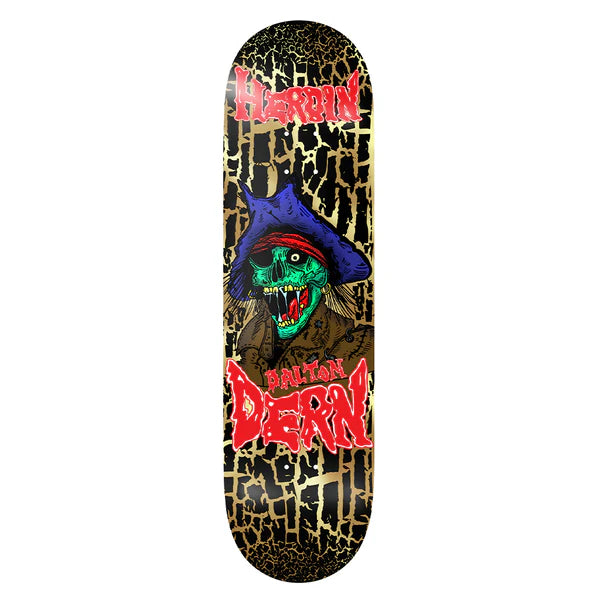 Heroin Skateboard KO2 Pirate DD Deck 8.75"