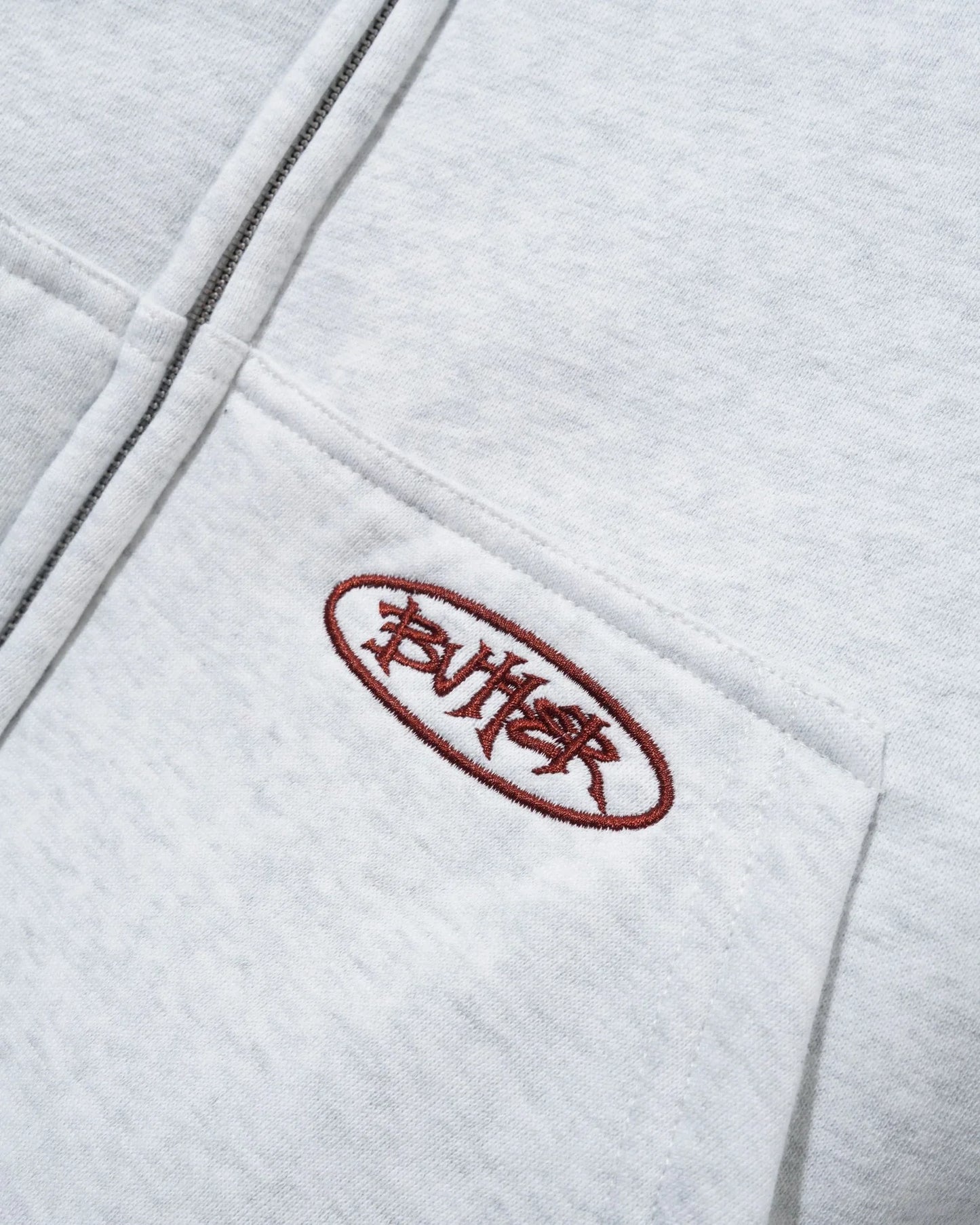 Butter Goods Plaid Lined Zip-Thru Hood Ash