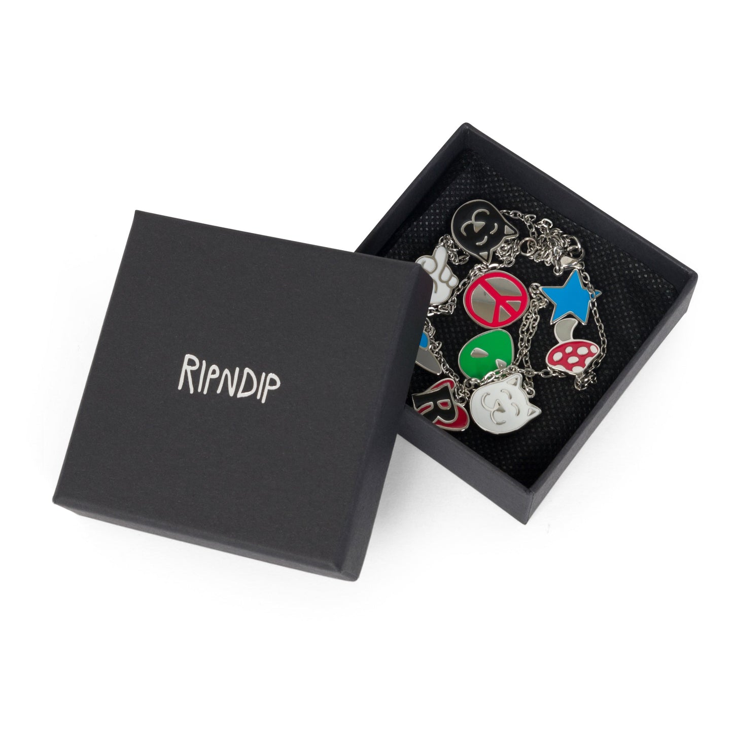 RIPNDIP Lucky Charms Necklace (Silver)