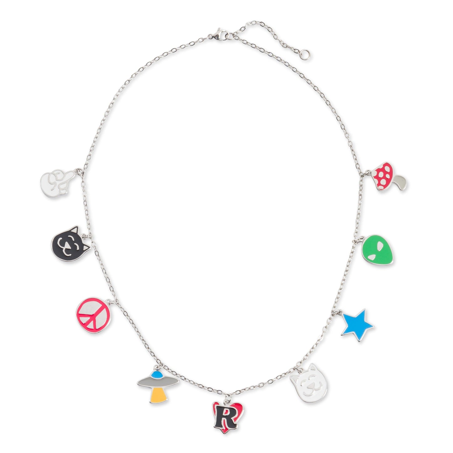 RIPNDIP Lucky Charms Necklace (Silver)