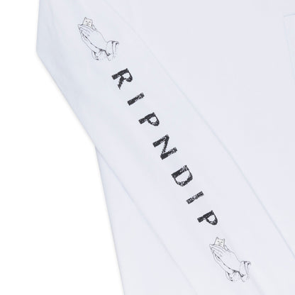 RIPNDIP Lord Nermal L/S Pocket Tee (White)