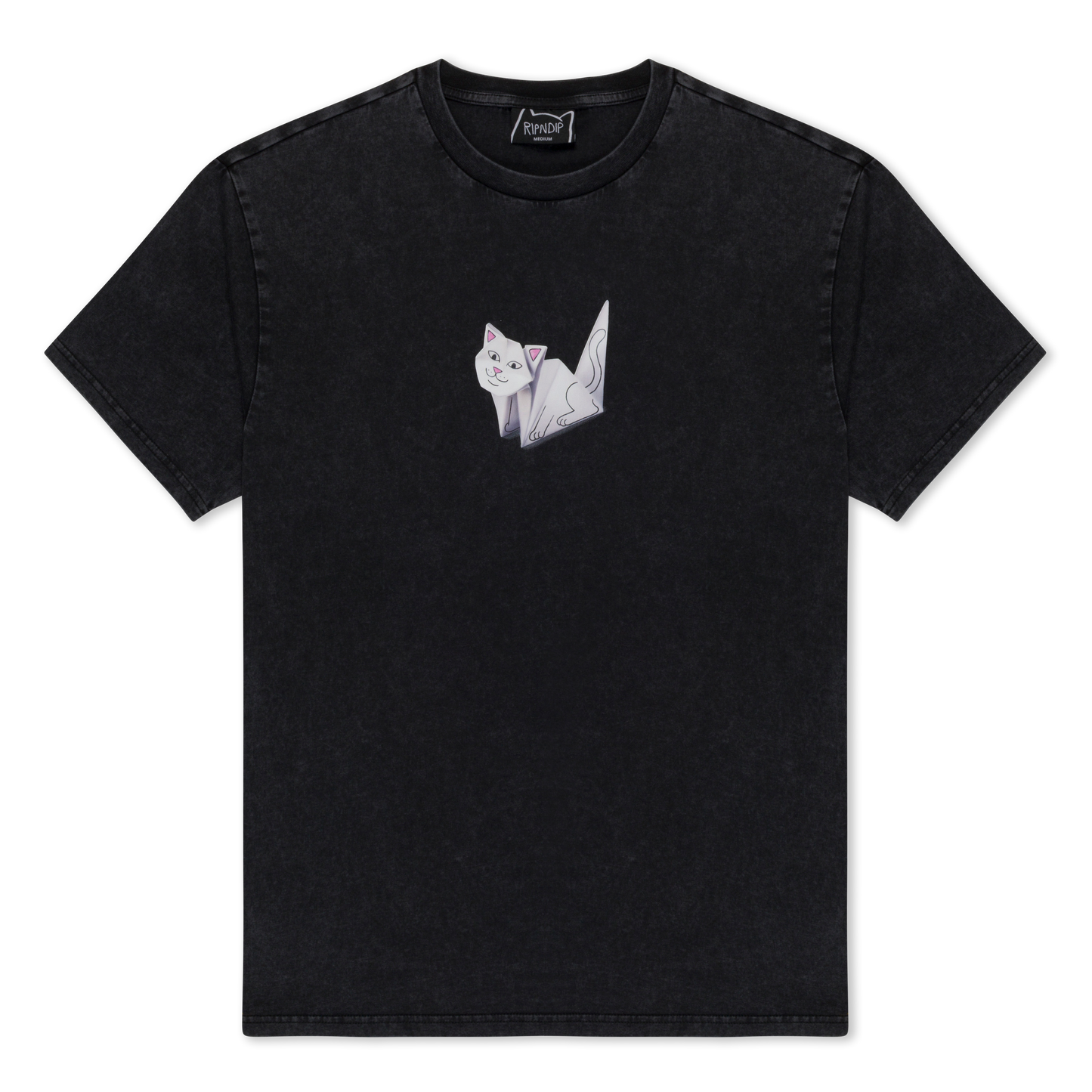 RIPNDIP Origami Tee (Black Vintage Wash)