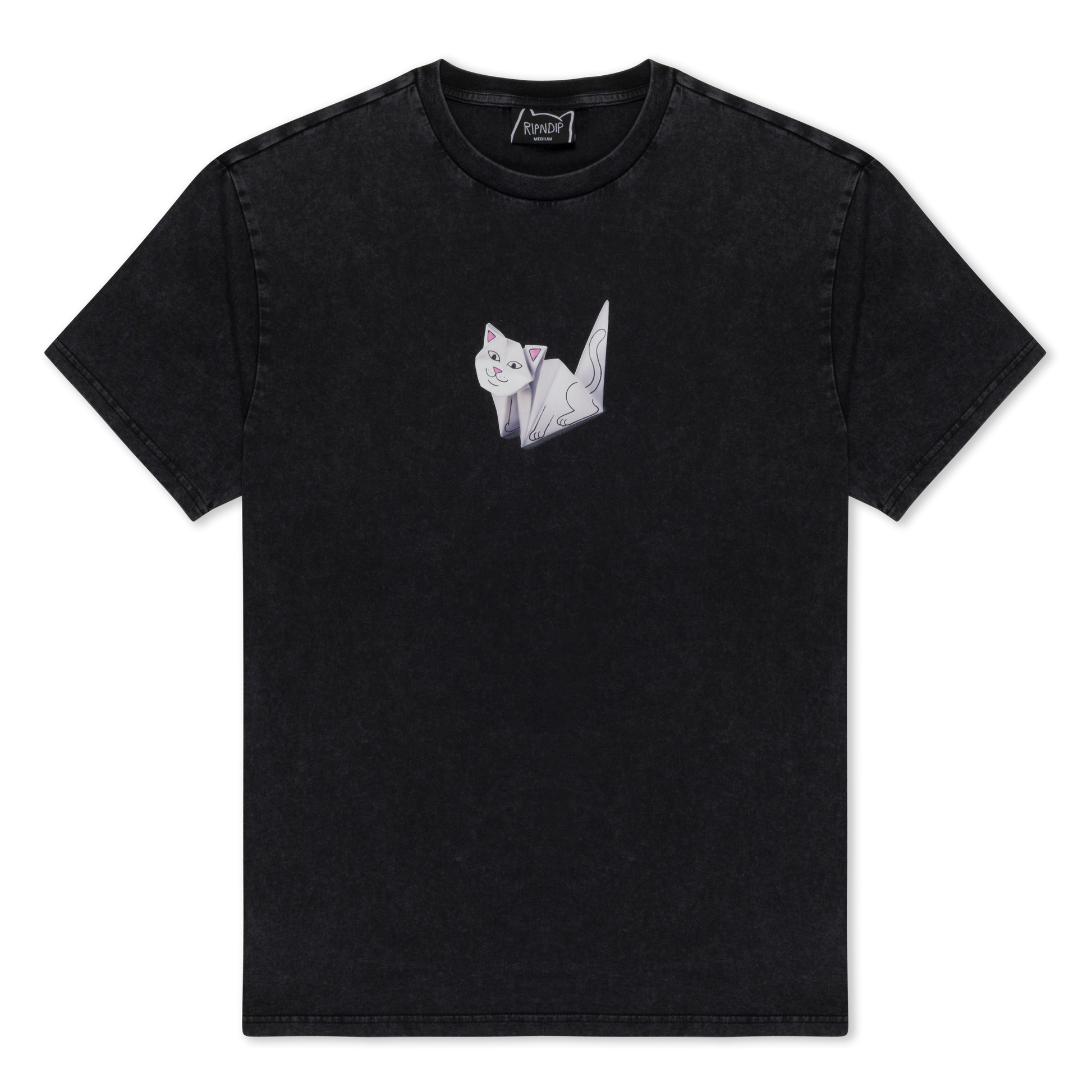 RIPNDIP Origami Tee (Black Vintage Wash)