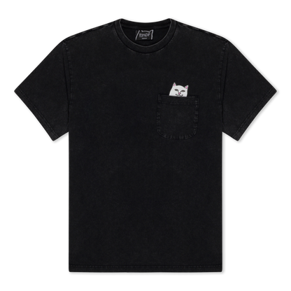 RIPNDIP Lord Nermal Pocket Tee (Black Vintage Wash)
