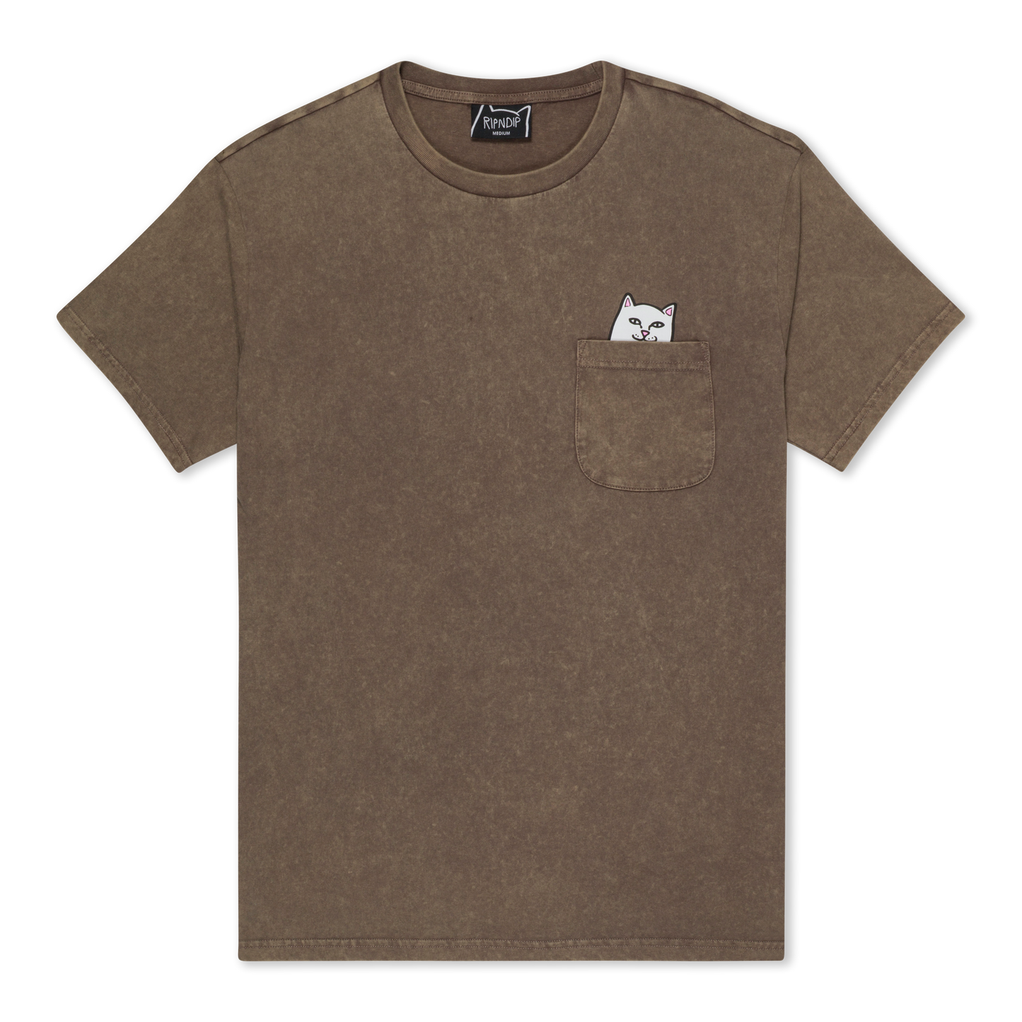 RIPNDIP Lord Nermal Pocket Tee (Brown Vintage Wash)