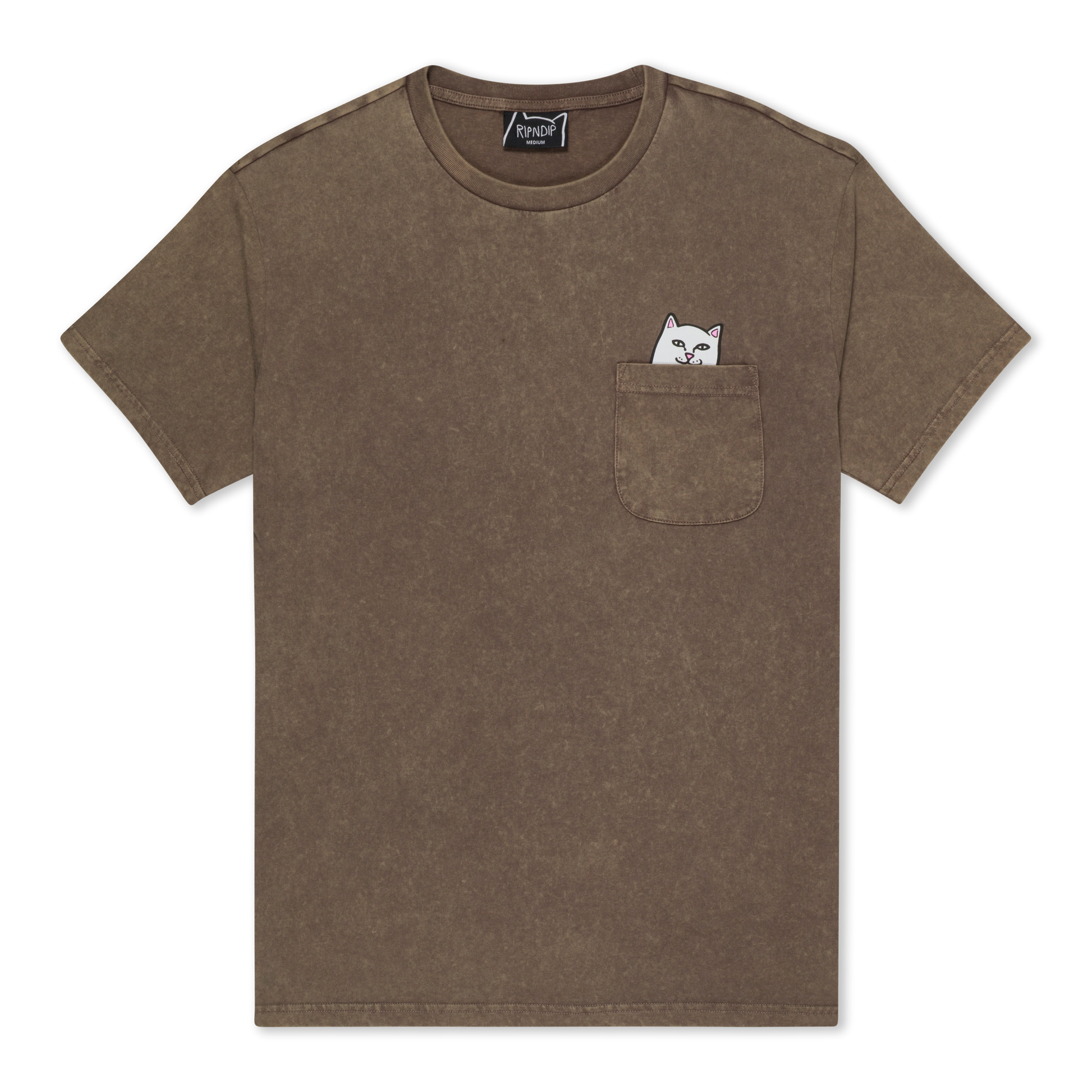 RIPNDIP Lord Nermal Pocket Tee (Brown Vintage Wash)