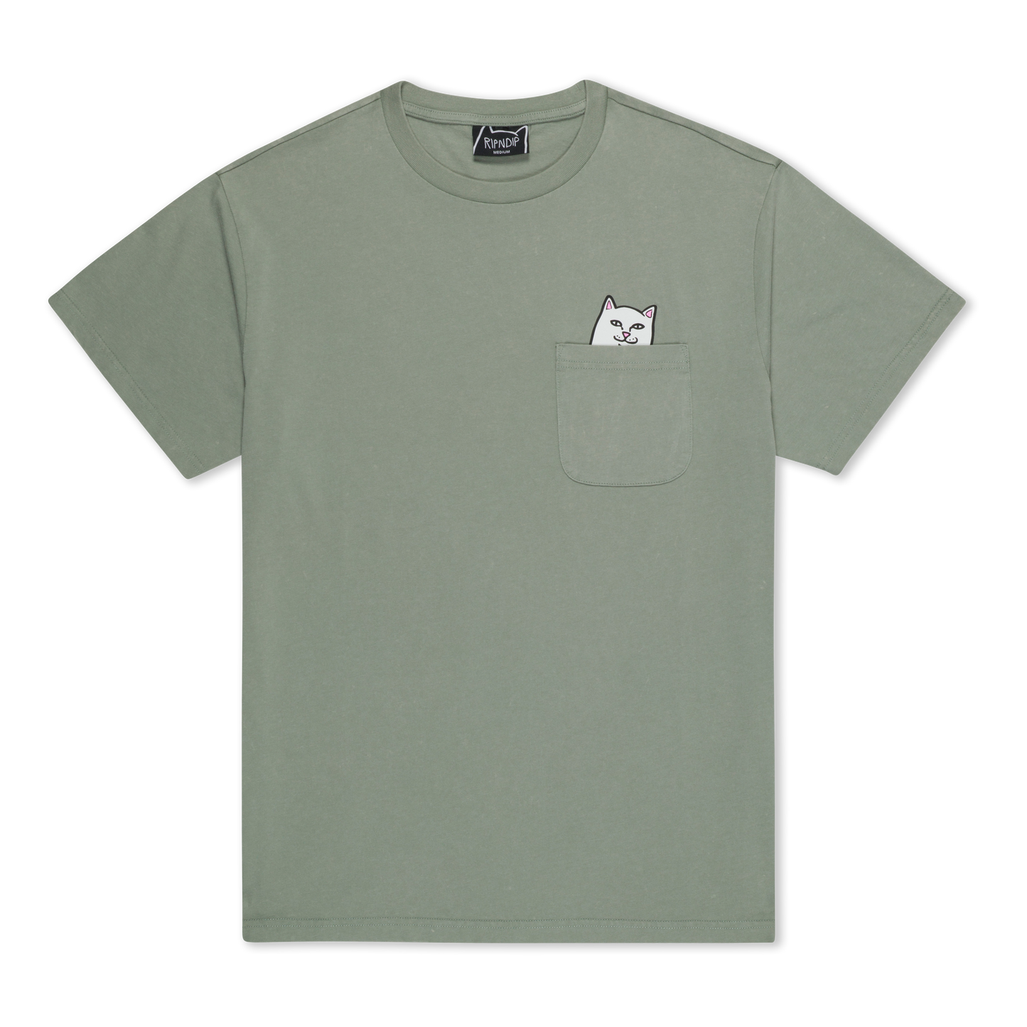 RIPNDIP Lord Nermal Pocket Tee (Sage Vintage Wash)