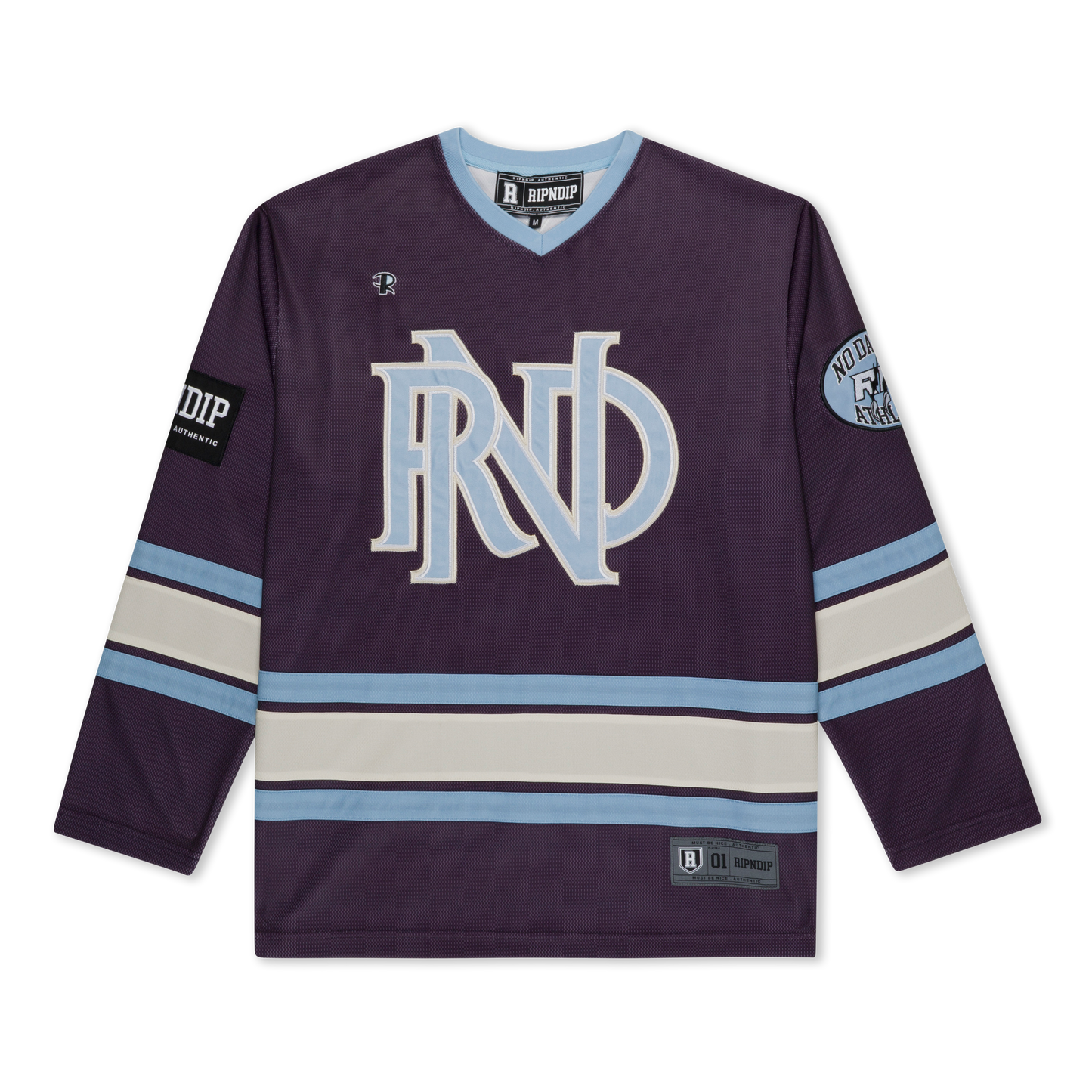 RIPNDIP No Days Off Hockey Jersey  (Plum)