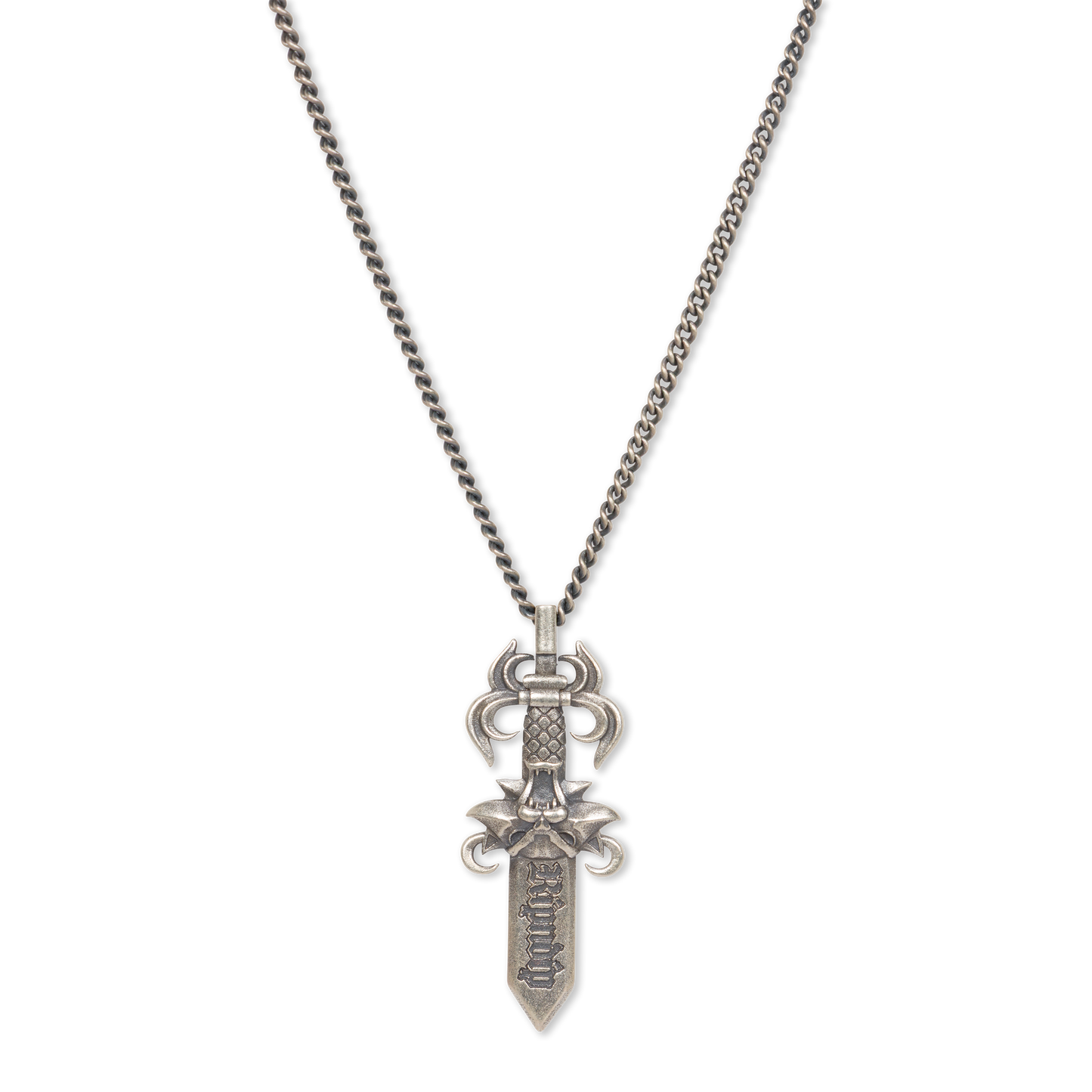 RIPNDIP Nerm Dagger Necklace (Silver)