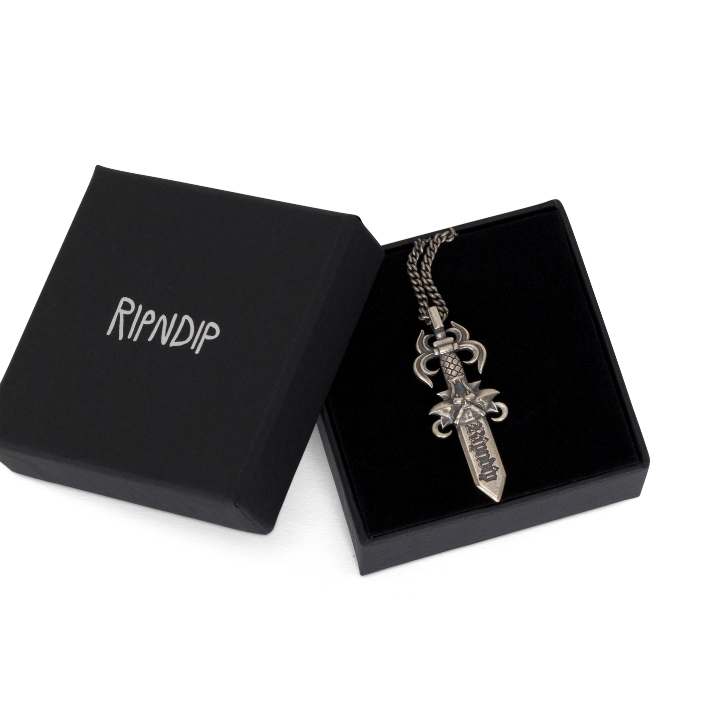 RIPNDIP Nerm Dagger Necklace (Silver)